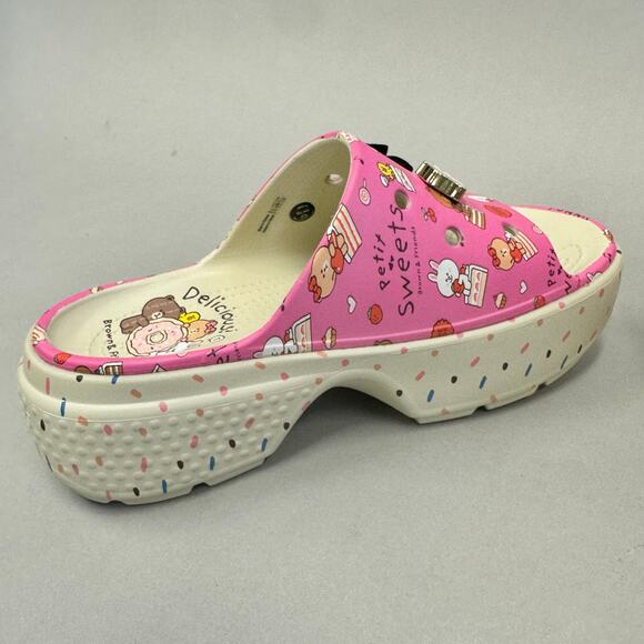 Crocs‎ Line Friends x Stomp Slide 'Petit Sweets' stomp slide sandals size 8 - Picture 3 of 16